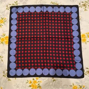 Blue / Red Brightly Patterned Scarf